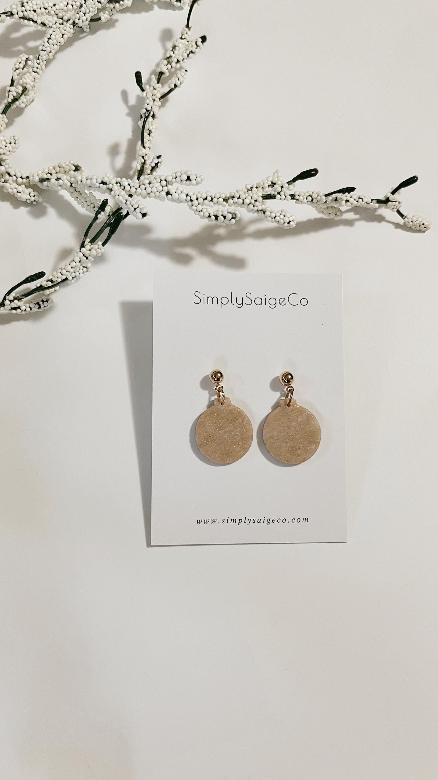Gold Ornament Earrings